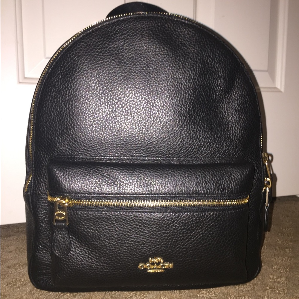 Black coach backpack